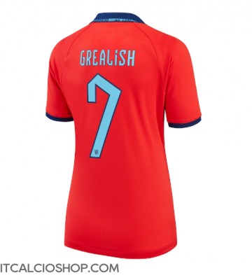 Inghilterra Jack Grealish #7 Seconda Maglia Femmina Mondiali 2022 Manica Corta